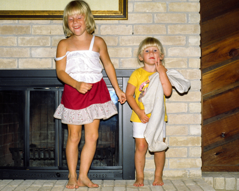 The author, on the right, dancing to Juice Newton ca. 1982